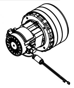 Запчасти Numatic: Вакуумный мотор для TTV 678, байпас, трехстадийная