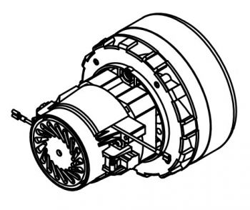 Запчасти Numatic: Всасывающая турбина, 2-стадийная, байпасная, для TT 1535