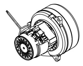 Всасывающая турбина, 24В, 2-стадийная, тангециальная, для TTB6652