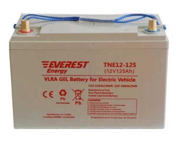 Аккумулятор Everest TNE 12-125 - гелевая аккумуляторная необслуживаемая батарея