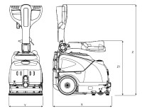 Сетевая поломоечная машина Portotecnica LAVAMATIC 15 C 35 Roller